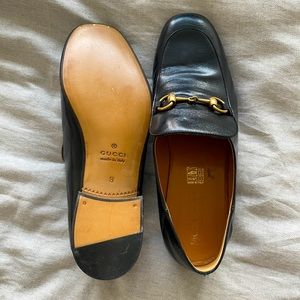Gucci Horsebit Black Leather Loafers